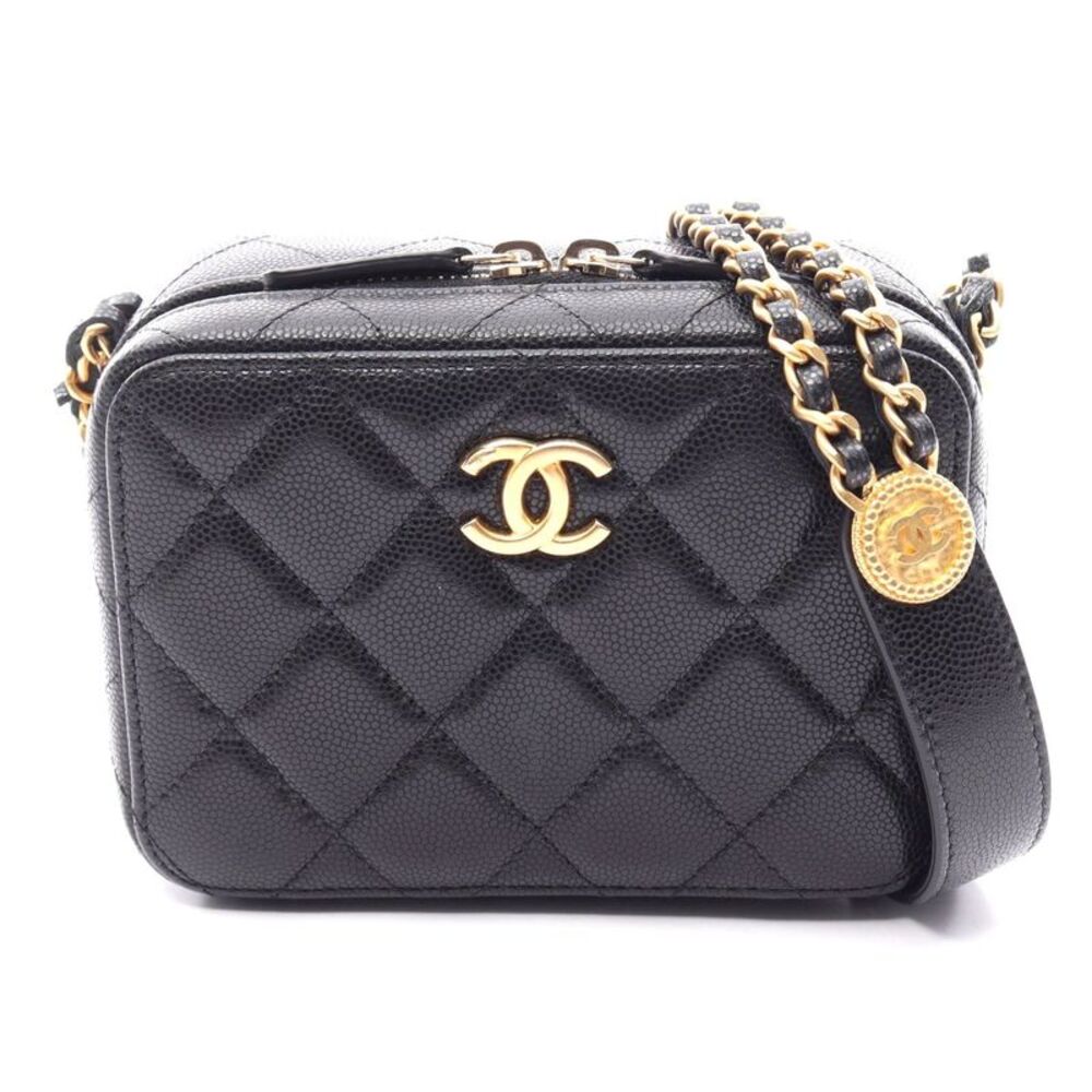 Chanel Matelasse Mini Camera Shoulder Bag Black